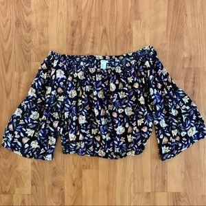 Forever 21 off the shoulder floral top